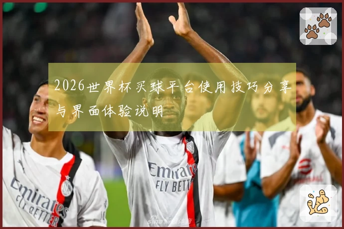 2026世界杯买球平台使用技巧分享与界面体验说明